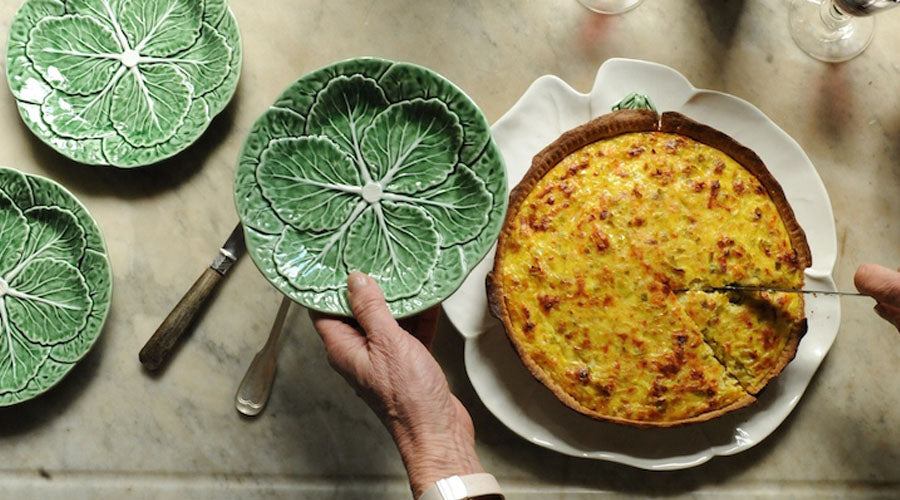 Tarta de Puerros con nuez moscada